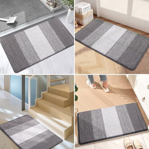 Kitinjoy Indoor Outdoor Door Mat, 30x27 Non-Slip Dirt Trapper Doormats - Image 6