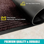 Azadx 4'x6' Front Door Mat Heavy Duty Indoor Outdoor Door Mat Non-Slip - Image 4