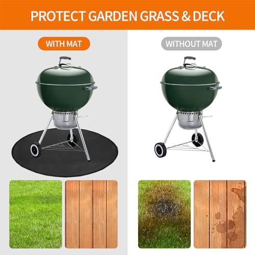 40" Fire Pit Mat for Solo Stove Bonfire, Round Fireproof Firpit Mats under Fire - Image 3