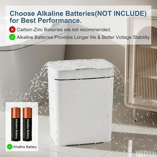 Vanpopubs 2 Pack 2.7 Gal Bathroom Trash Can - Image 5