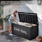 YITAHOME 240 Gallon Extra Large Outdoor Storage Deck Box - Image 2