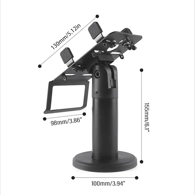 Portable POS Machine Stand, 360 Degree Adjust Angle Cashiers Counter Holder - Image 4