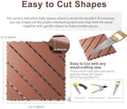 EchoDeck Interlocking Deck Tiles, 9 Pack Deck Tiles Interlocking Outdoor All - Image 6