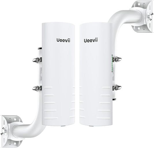 Wireless Bridge Outdoor with 2 Bracket: UeeVii CPE452 Point to Point 5.8G Long by UeeVii