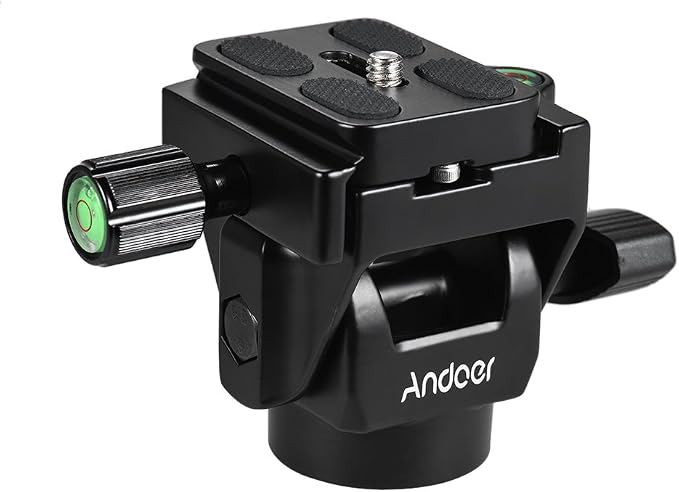 Andoer M-12 Monopod Tilt Head Panoramic Head Telephoto Bird Watching by Andoer