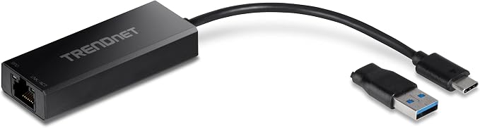 TRENDnet USB-C 3.1 to 2.5GBASE-T Ethernet Adapter, NDAA & TAA Compliant by TRENDnet