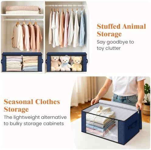 Fab totes 35L Closet Organizers, Foldable Under Bed Storage Containers - Image 5