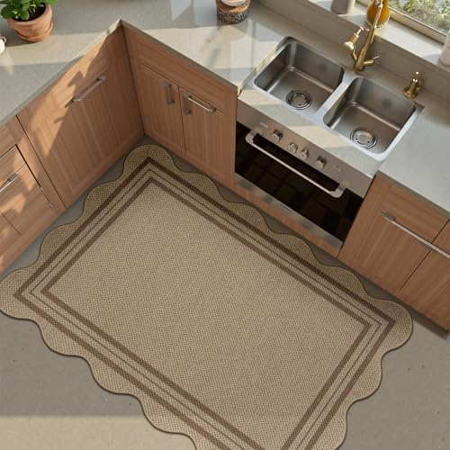 Easy Jute Front Door Mat, 2.6x4 Washable Entryway Rug Non Slip Small Kitchen Rug - Image 7