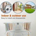 Clothes Drying Rack, Foldable 2-Level Laundry Racks - Image 6