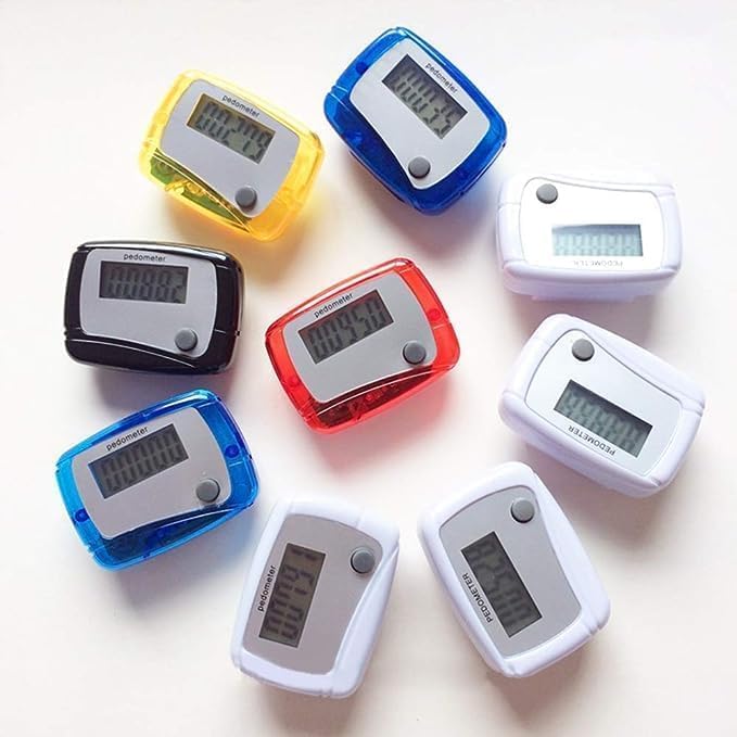 Red Portable Counter Mini Digital LCD Pedometer Sports Walking Running Step - Image 4