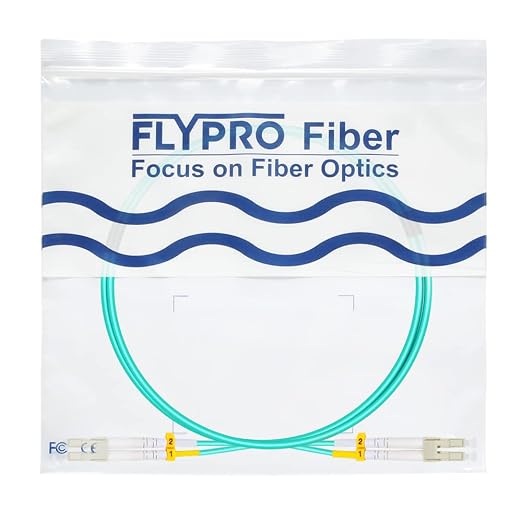 FLYPROFiber- LC to LC Fiber Patch Cable OM3 0.5M, Length Options: 0.2m-200m - Image 7