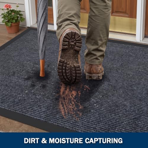LeapYouth Front Door Mat, Absorbent Dirt Trapper Entry Mat - Image 2