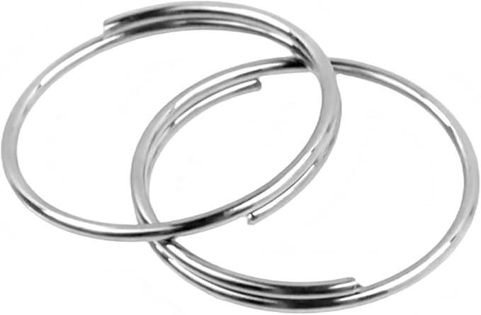 500PCS Stainless Steel Bright Silver Chandelier Split Rings, 0.47inch Diameter - Image 4