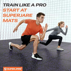 SUPERJARE 0.56'' Thick 192 Sq Ft Rubber Top Gym Flooring - Image 3