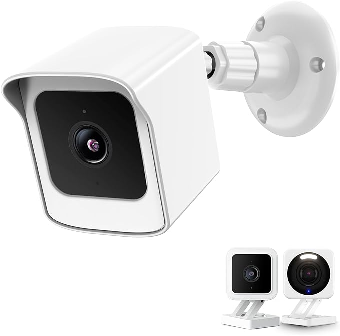 PEF Mount for All-New Wyze Cam V4 and V3, Weatherproof Protective Cover and 360 by PEF