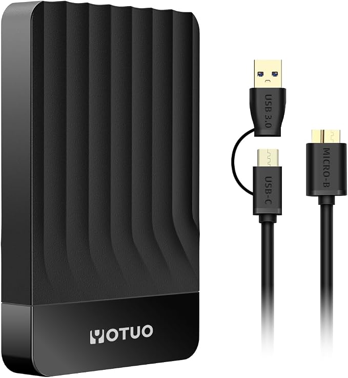 YOTUO Portable 500GB External Hard Drive Storage Expansion Mobile HDD USB 3.0 by YOUTO