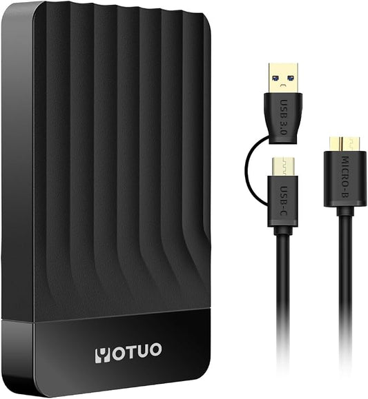 YOTUO Portable 500GB External Hard Drive Storage Expansion Mobile HDD USB 3.0 by YOUTO