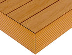 1/6 ft. x 1 ft. Quick Deck Composite Deck Tile Outside Corner Fascia in by NewTechWood