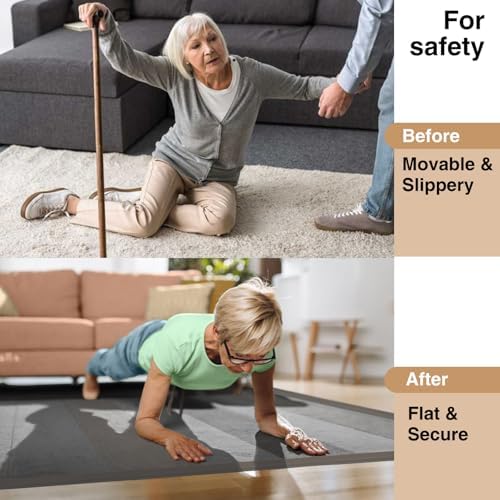 Carpet Edge Trim Binding Rug Edge Protector Thin Rugs Black 20FT - Image 2