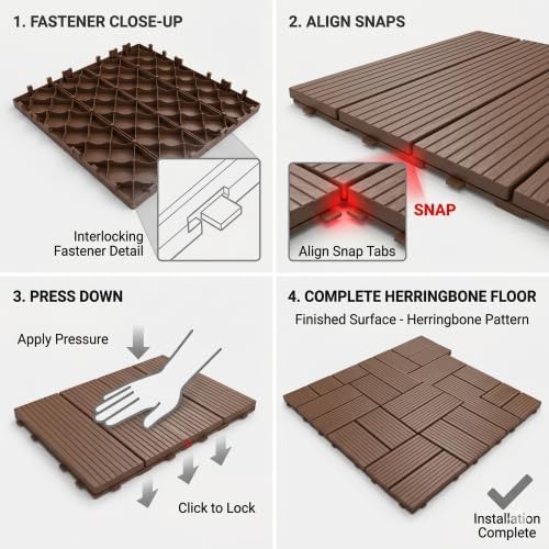 Weatherproof Interlocking Patio Tiles - Image 4