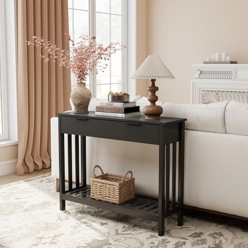 TaoHFE Black Narrow Console Table - Image 3