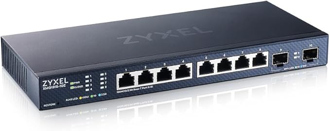 Zyxel 8 Port Ethernet Switch | Smart Managed Network Switch | 8X 2.5G RJ-45 + by ZYXELNETWORKS