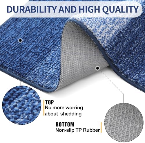 Kitinjoy Indoor Outdoor Door Mat, 71x47 Non-Slip Dirt Trapper Doormats - Image 3