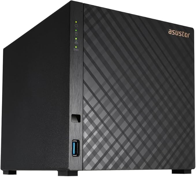 Asustor Drivestor 4 Gen 2 AS1204T, 4 Bay NAS, Quad-Core 1.7GHz CPU, 2.5GbE Port by Asustor
