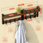 29'' Rustic Coat Rack Wall Mount - Image 5