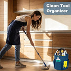 Cleaning Caddy with Handle, 17L Foldable Cleaning Supplies Organizer, Portable - Image 2