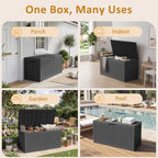 180 Gallon Outdoor Storage Box, Large Waterproof Patio Deck Box - Image 5