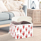 Bolaz Storage Bins with Lids and Handles, Bloody Scary Hands Storage Box - Image 5