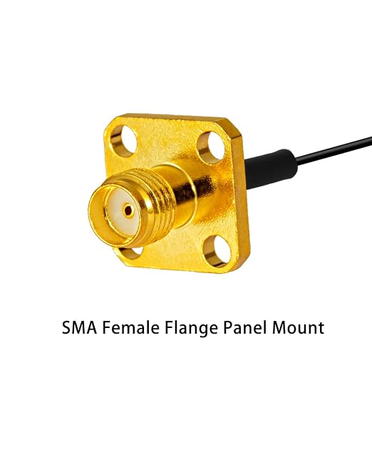 2PCS U.F.L1 to SMA Cable U.F.L1 to SMA Female Flange Panel Mount 1.13mm - Image 4