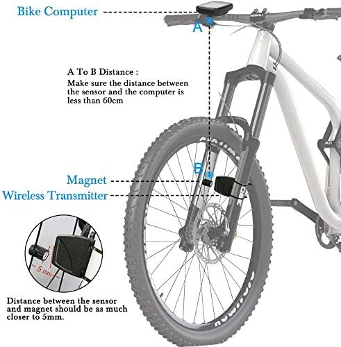 Bicycle Speedometer Waterproof Wireless Cycle Bike Computer Bicycle Odometer - Image 6