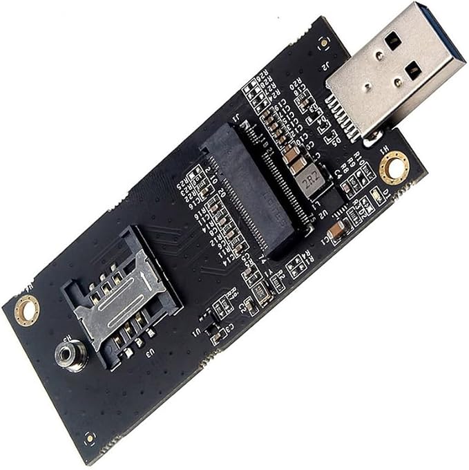 NGFF M.2 Key-B WWAN to USB 3.0 Adapter Riser Card w SIM Slot - Image 9