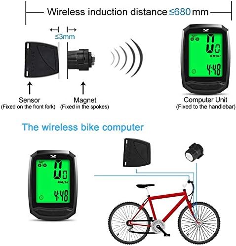 Bicycle Speedometer Waterproof Wireless Cycle Bike Computer Bicycle Odometer - Image 5
