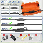 6 Pack Outdoor Extension Cord Safety Cover, Waterproof - Image 3