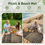 MontVoo Outdoor Rug Waterproof 8x10 ft Outdoor Carpet Patio Rug Mat Reversible - Image 4