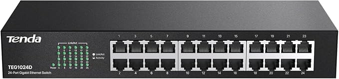 Tenda 24 Port Gigabit Ethernet Switch | Rackmount Network Switch | by Tenda