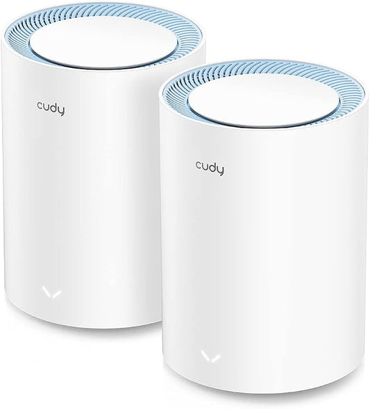 Cudy M1200 2-Pack AC1200 Whole Home Mesh WiFi System, AC1200 Dual Band WiFi by Cudy
