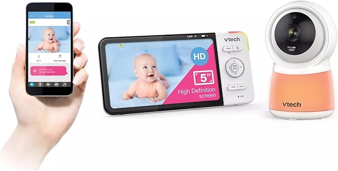 VTech RM5754HD RM5754HD Smart Wi-Fi 1080p Video Baby Monitor System by VTech