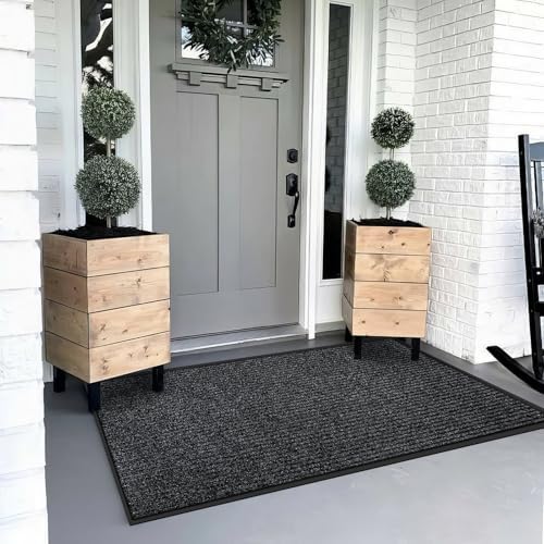 Azadx 3'x4' Front Door Mat Heavy Duty Indoor Outdoor Door Mat Non-Slip - Image 2