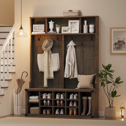 Takywep Extra Large 51" Entryway Hall Tree by HOME