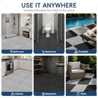 Interlocking Drainage Tiles 24PCS Modular Interlocking Cushion 12" x 12" - Image 6