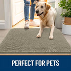 OLANLY Dog Door Mat for Muddy Paws 45x27, Super Absorbent Chenille Mud Mat - Image 6