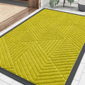 Smiry Front Door Mat Outside Entrance, Low Profile Rubber Doormat by Smiry