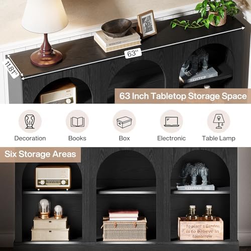 Tribesigns Black Console Table - Image 6