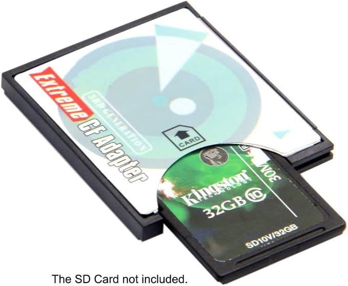 Chenyang SD SDHC SDXC to CF Compact Flash Memory Card Adapter Reader Type I - Image 4