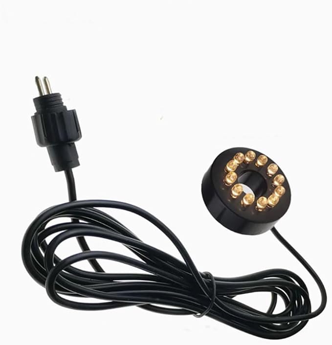 Replacement 12V Underwater 12-LED Lights Ring Submersible Fountain Pond by NEWPopurlationDecorlights