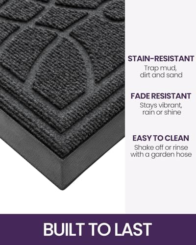 DEXI Front Door Mat Outside Entrance 4x6, Heavy Duty Non Slip - Image 5
